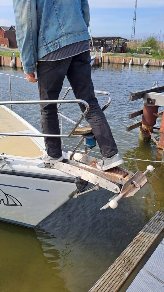 Maststellen und Anker-Bugspriet