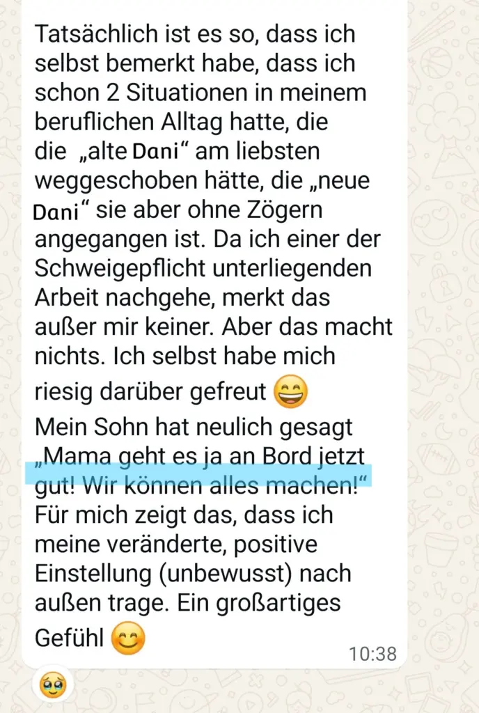 Rückmeldung Seekrankheit RONDÉE anonym