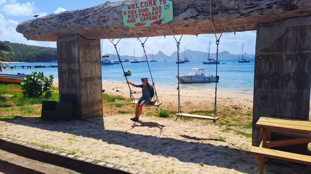 #054_Mayreau_Saline-Bay_Schaukel Mayreau - Saline Bay