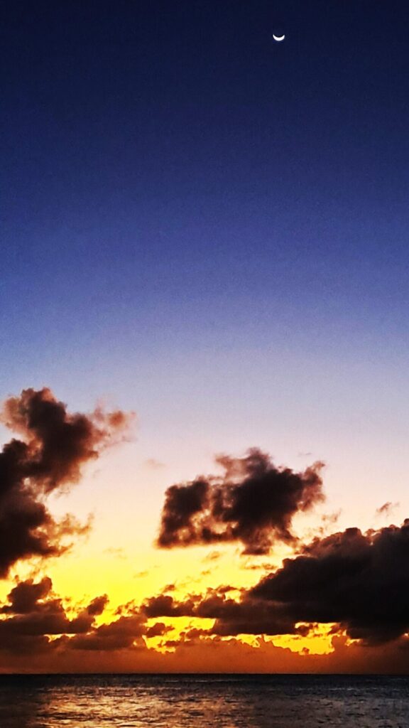 #055_Canouan_Little-Bay_Mond Canouan - Schildkröten