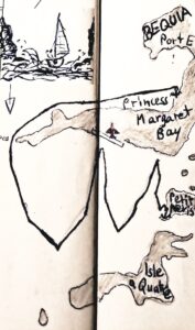 #060_Drei-einsame-Inseln_RONDÉE-ATLANTIQUE Drei einsame Inseln Petite Nevis Logbuch kontrast_Ausschnitt